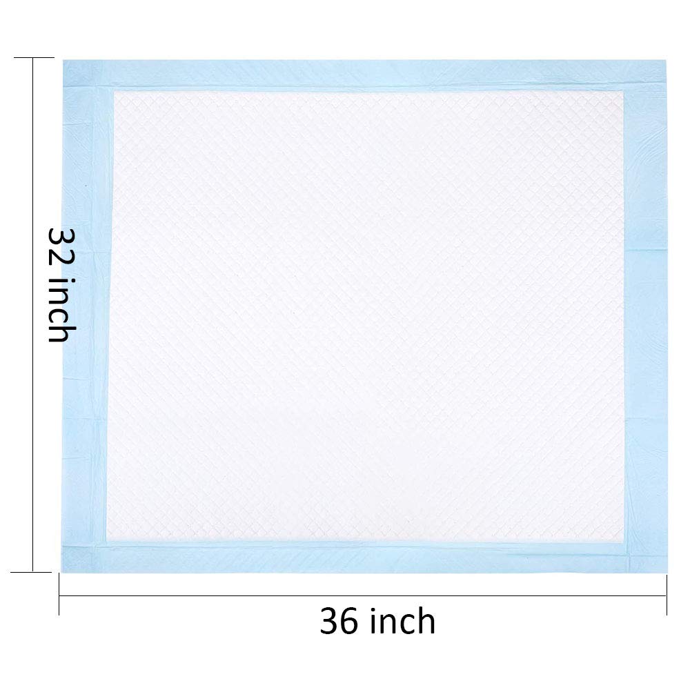 Bed Pads Disposable for Adult Extra Large (32”x36”, 20 Counts), Leak-Proof Disposable Bed Pads for Adults, Thick Disposable Underpads, Disposable Pads for Beds for Incontinence and Adults