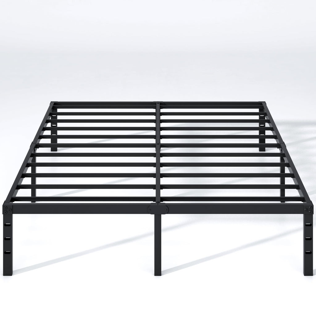 NEW JETO Metal Bed Frame,Queen Size Bed Frame with Storage Space,18 Inch
