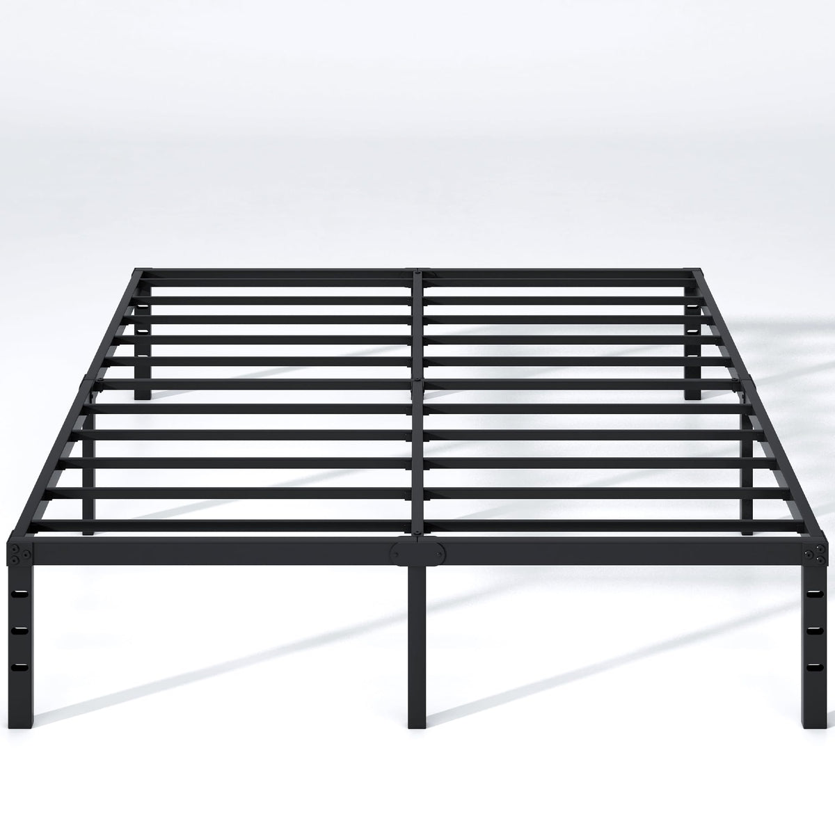 NEW JETO Metal Bed Frame,Queen Size Bed Frame with Storage Space,18 Inch