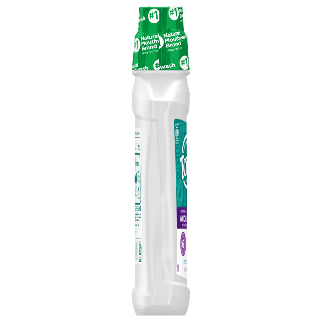 Tom's Of Maine Whole Care Natural Fluoride Mouthwash, Fresh Mint, 16 Oz (Pack of 3) (Packaging May Vary)