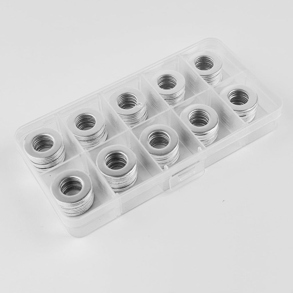 1/4 Inch 304 Stainless Steel Flat Washers 100PCS 5/8" OD SAE Metric