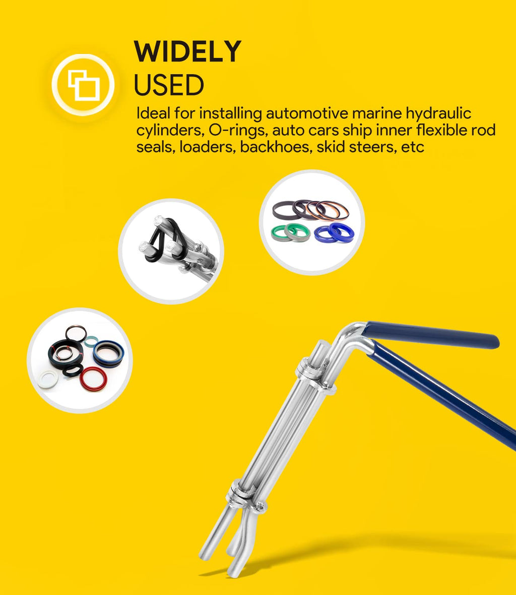 3 Pack Hydraulic Seal Installation Tools & 1266 Adjustable Gland Nut Wrench & 7463 Small Universal Gland Wrench, Hydraulic Cylinder Spanner Wrench Piston Repair Seal Kit, Farm & Construction Equipment