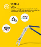3 Pack Hydraulic Seal Installation Tools & 1266 Adjustable Gland Nut Wrench & 7463 Small Universal Gland Wrench, Hydraulic Cylinder Spanner Wrench Piston Repair Seal Kit, Farm & Construction Equipment