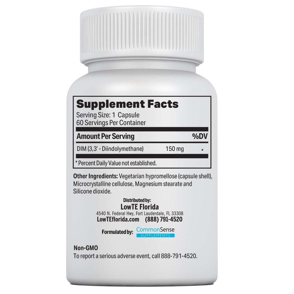 LowTE Florida DIM (150 mg) – Daily Wellness & Vitality Supplement for Women Ages 60+ | Clean-Lifestyle Formula | Once-Daily Support | Non-GMO | Gluten-Free | Soy-Free