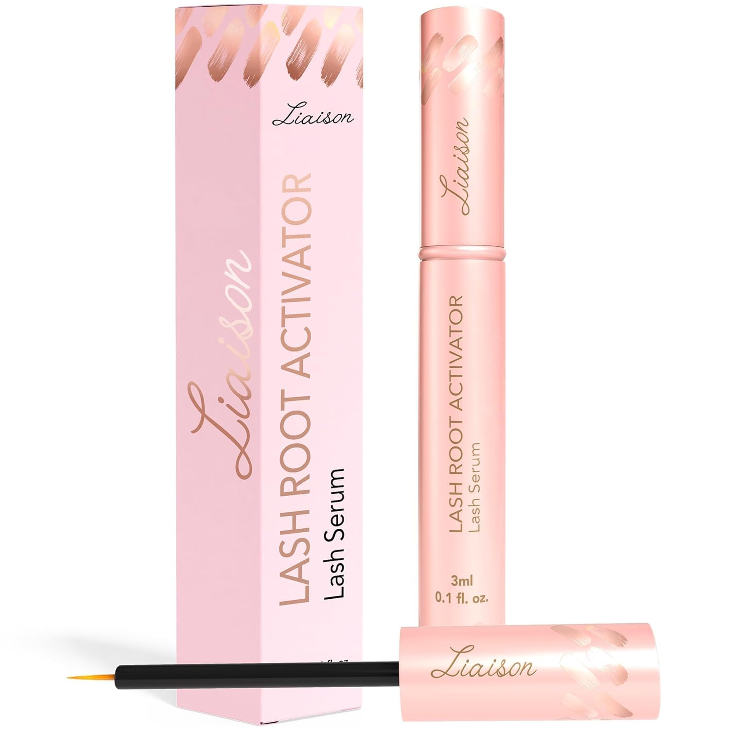 Premium Eyelash Serum (3ML) for Thickness, Stronger, Healthier Lashes - Vegan & Cruelty Free - 2 Month Supply - USA