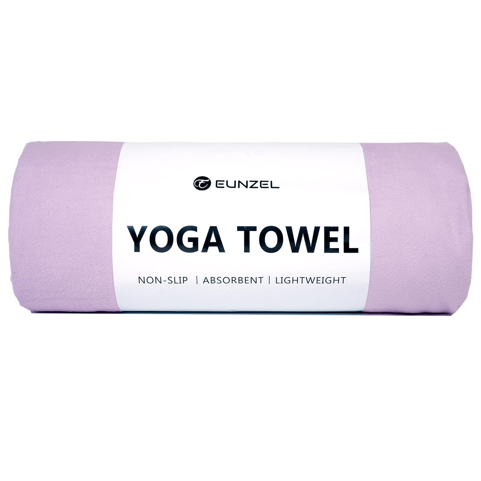 Eunzel Hot Yoga Towel Non Slip Yoga Mat Towel Non-Slip Sweat Absorbent Microfiber Towel for Hot Yoga, Pilates and Workout 72" x 26.5", Taro Purple