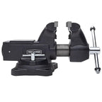 Yost HD650-C Heavy Duty 6-1/2 Inch Mechanics Work Bench Vise | Heavy Duty Woodworking & Metal Work Table with Secure Grip Swivel Base | 60,000 PSI Casting Iron Material with Extra-large Anvil Surface