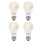 SYLVANIA Wifi LED Smart Light Bulb, A19, 60W, Soft White, Compatible with Alexa and Google Home Only - 4 Pack (75672)