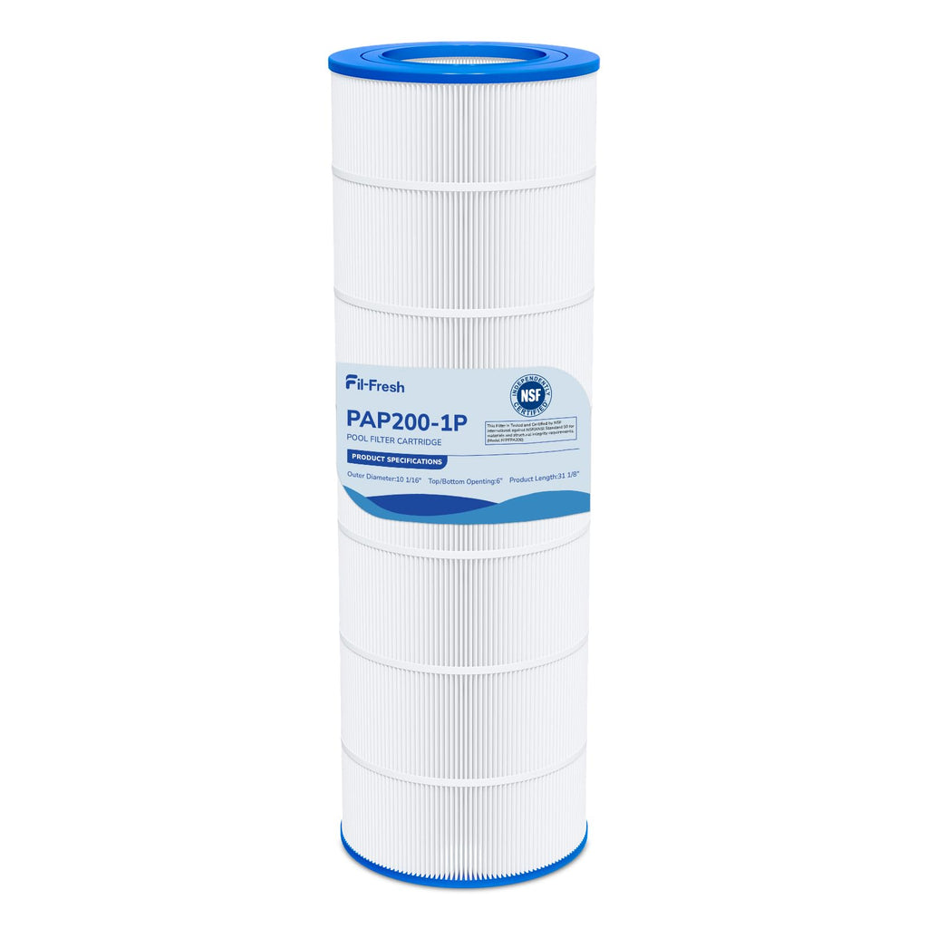 Fil-fresh CC200 Pool Filter Cartridges Compatible with Pentair Clean & Clear 200, Replacement for Pentair R173217, Pleatco PAP200, Unicel C-9419, 200 sq.ft