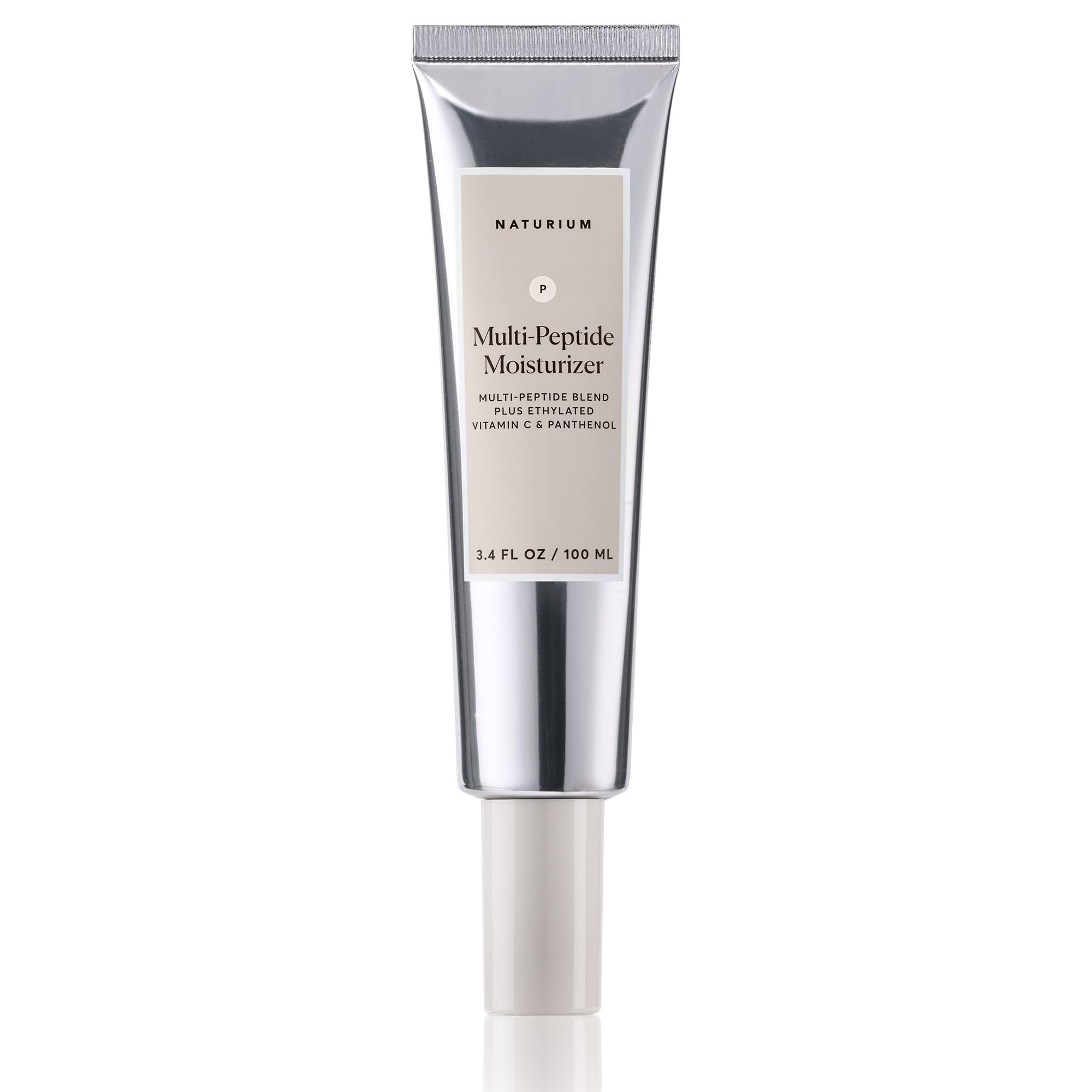 Naturium Multi-Peptide Moisturizer Jumbo, Hydrating & Smoothing Skin Care, Moisturizes with Ethylated Vitamin C & Panthenol, 3.4 oz