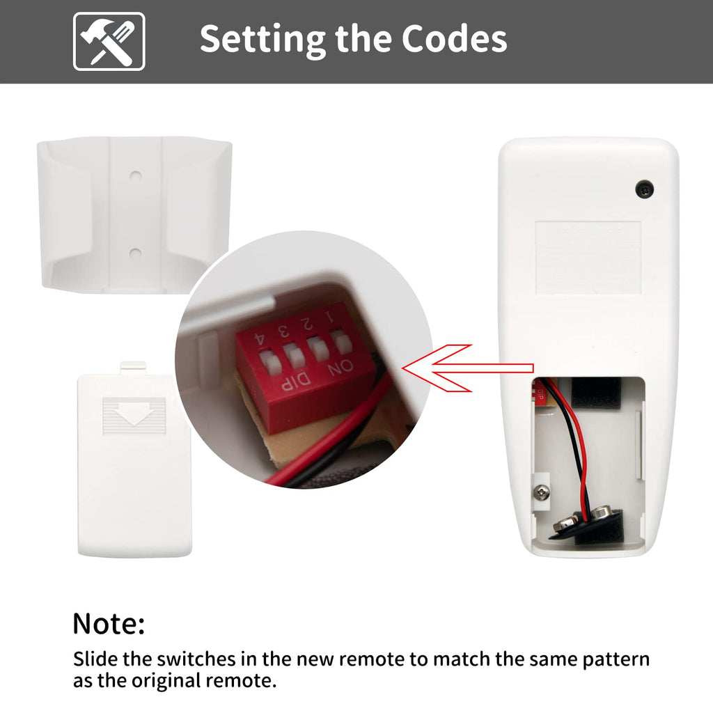 CENMING Ceiling Fan Remote Control Replacement for Harbor Breeze Hampton Bay,303.9MHz 3-Speed Light Dimmer, for FAN-11T L3HFAN11T 35T1 CHQ8BT7030T UC7030T CHQ7030T 2AAZPFAN53T FAN-53T (Remote Only)