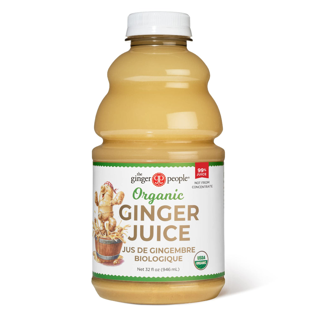 99% Pure Organic Ginger Juice The Ginger People Digestive Aid 32oz 1Pk