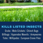 BioAdvanced Season Long Grub Control Granules - Kills Grubs, Mole Crickets, Cinch Bugs, and More - Creates Protective Zone - 10 lb Bag