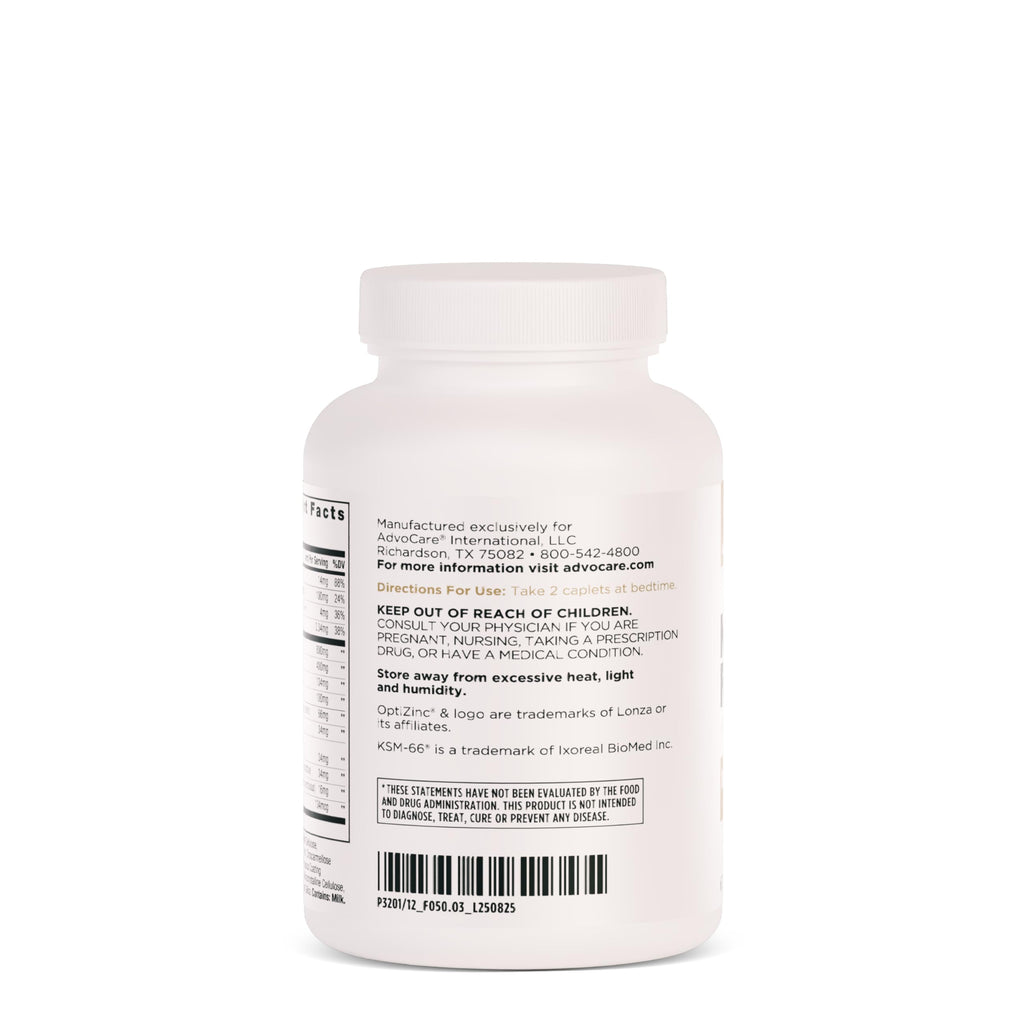 AdvoCare Nighttime Recovery Amino Acid & Herbal Supplement - Muscle Recovery Supplement with Ashwagandha, L-Arginine, Magnesium & More - 60 Caplets