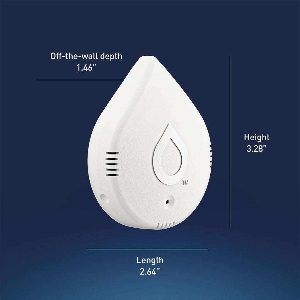 Moen White Flo Smart Water Leak Detector, Water Sensor Alarm for Home, 3-Pack, 920-005