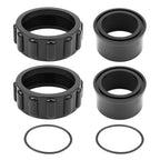 YXYYXY 520595 Union Replacement Kit for Pentair Intellichlor and Ichlor Salt Chlorizers, Designed to Compatible with Pentair Intellichlor Ic20, Ic40, Ic20, Ic80 Sap Pool Parts, Black
