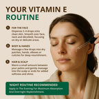 Vitamin E Oil - 100% Pure & Natural, 42,900 IU. Repair Dry, Damaged Skin from Surgery & Acne, Age Spots & Wrinkles. Boost Collagen for Moisturized, Youthful-looking Skin. d-alpha tocopherol