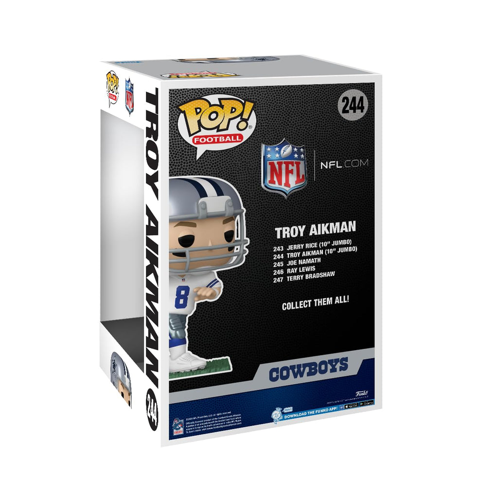 Funko POP! NFL Legends: Cowboys - Troy Aikman 10" - Collectable Vinyl Figure - Gift Idea - Official Merchandise - for Kids & Adults - Sports Fans - Model Figure for Collectors and Display