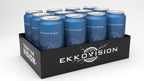 Ekkovision Energy Drink, Blue Razz, Caffeine Free, Coconut Water, L Theanine, Alpha Gpc & L Tyrosine For Balanced Energy, Electrolytes & Smooth Hydration, 16 Fl Oz Can, 12 Pack