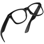 grinderPUNCH 2 Pack High Magnification Reading Glasses Strong Power Readers - 4.00-6.00 Black/+6.00