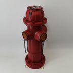 XINDMAO Xdymsien Fake Fire Hydrant for Dogs to Pee on,Solar Hydrant Dog Tranning Pee Post with with Glowing Paw Prints,15 inch Outdoor Backyard Decor Outdoor Statues Firefighter Gifts for Men