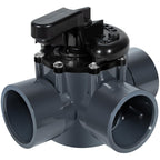 Ussuray 3 Way Pool Valve 2 Inch, Positive Non-Lube Diverter Valve Replacement for 263028 Valve, Used for Pools and Spas, Works with Heaters, Chemical Dispensers, and Salt Generators