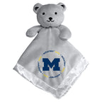 Baby Fanatic Toddler Security Bear Blanket, Michigan Wolverines, Plush Stuffed Animal, Gray