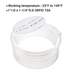 1’’ ID × 1-1/4’’ OD - 10 ft Clear Plastic Vinyl Tubing, Flexible PVC Hose Lightweight BPA Free and Non-Toxic vinyl Tube for Transfer Water Air Oil