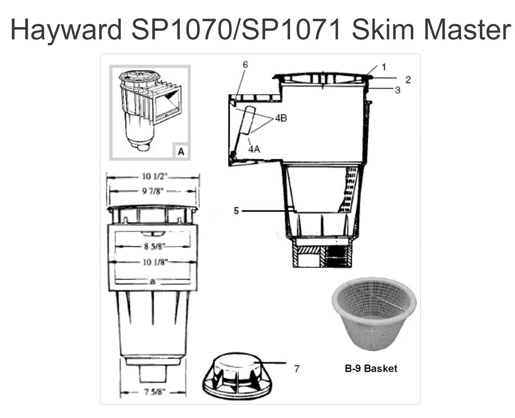 ATIE Pool Skimmer Basket SPX1070E & B-9 B9 and R211100 Vac-Mate Basket Replacement Fits Most Hayward Pentair SwimQuip Pool Skimmers and Other Brand Pool Skimmers - Not Weighted (2 Pack)