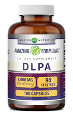 Amazing Formulas DLPA Supplement | DL-Phenylalanine |1000 Mg | Capsules | Non-GMO | Gluten-Free | Made in USA (180 Count)