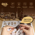 CUTEBEE Book Nook Kit - DIY Miniature House Dollhouse Kit for Adults and Teens, 3D Wooden Puzzle Booknook Build Bookshelf Decor, Gifts for Family and Friends (Magic Pharmacist)