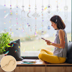 Sun Catchers, 10 Pcs Crystal Suncatcher Prism Hanging Kit for Indoor Window