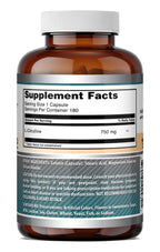 Amazing Formulas L-Citrulline Supplement | 750 Mg Per Serving | 180 Capsules | Non-GMO | Gluten-Free | Made in USA