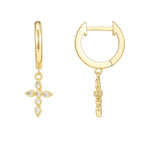 PAVOI Dainty Huggie Earrings, 925 Silver, Yellow Gold, Size 13 Millimeters
