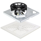 696N-R02 B Unit&Replacement Grille 97011723 for Broan-NuTone BP90,663,670,671,688,689,Bathroom Vent Cover BP90 Replacement Grille for Broan 688,97011723 Bathroom Ceiling Fan with S97012026 Fan