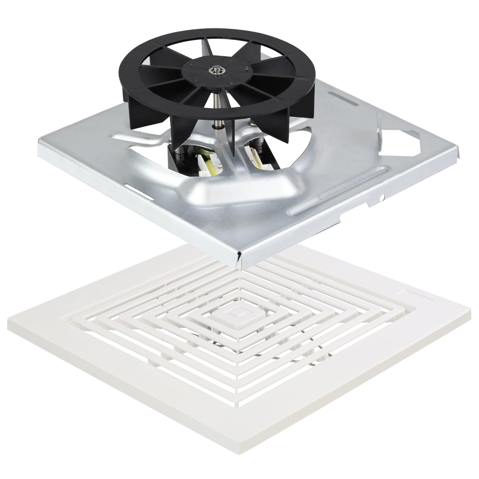 696N-R02 B Unit&Replacement Grille 97011723 for Broan-NuTone BP90,663,670,671,688,689,Bathroom Vent Cover BP90 Replacement Grille for Broan 688,97011723 Bathroom Ceiling Fan with S97012026 Fan