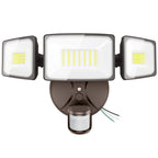 Onforu 75W LED Flood Light Motion Sensor Outdoor, 7000lm Dusk to Dawn Flood Light, Security Light with Three Head, IP65 Waterproof Exterior Floodlight, 6500k Wall Light for Entryway Stairs Yard Garage