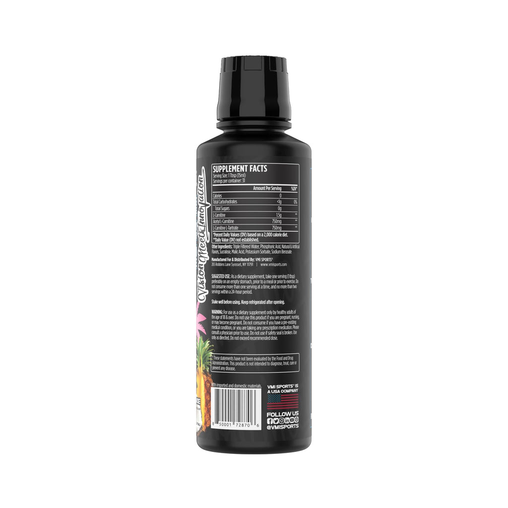 L-Carnitine 3000 Liquid | 3000 mg Carnitine Supplement | Zero Calorie Zero Sugar Keto Friendly for Men and Women – Great Tasting| 31 Servings (Miami Vice, 16 fl. oz.)