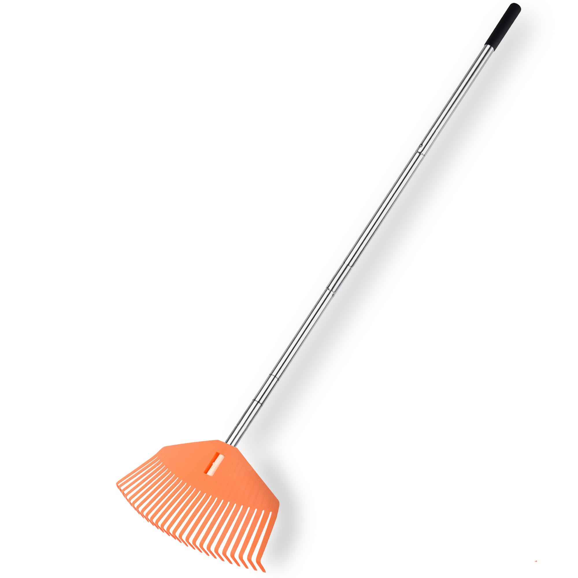 YEELOR Leaf Rake with 16.5‑inch Plastic Head