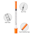 Neeiotm U-100 1ml 31G 5/16" Syringes, Individually Wrapped, 30 Pack