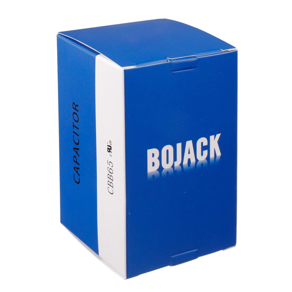 BOJACK 55+5uF 55/5MFD ±6% 370V/440V CBB65 Dual Run Circular Start Capacitor for AC Motor Run or Fan Start or Condenser Straight