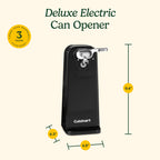 Cuisinart Electric Can Opener, One-Touch Operation, Nonslip Base, Black