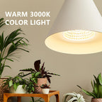 VALIKIY Hanging Grow Lights for Indoor Plants, Full Spectrum, with Timer and 15FT Power Cord, 20W Pendant Plant Lights for Indoor Growing, Large Tall Plant, Garden, Flowers, Greenhouse(White)
