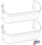 [2 PACK] UPGRADED 242126602 Refrigerator Door Bin Shelf Replacement For Frigidaire Door Shelf Replacement -LFSS2612TF0 LFSS2612TF4 Frigidaire Door Bin Bottom Shelf Parts 2421266 PS12364199 Shelves