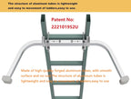 Ladder Stabilizer,Heavy Duty Aluminum Extended Ladder Accessory for Roof Gutter Guard Cleaning Tools,Ladder Stand-Off Wing Span/Wall Ladder Hooks with Non-Slip Rubber Bottom pad.(Patent)