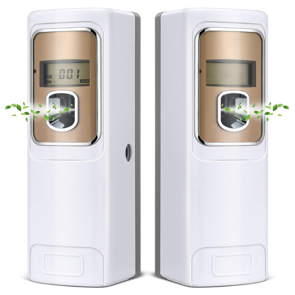 Rossesay 2 Pcs Automatic Air Freshener Spray Dispenser, White