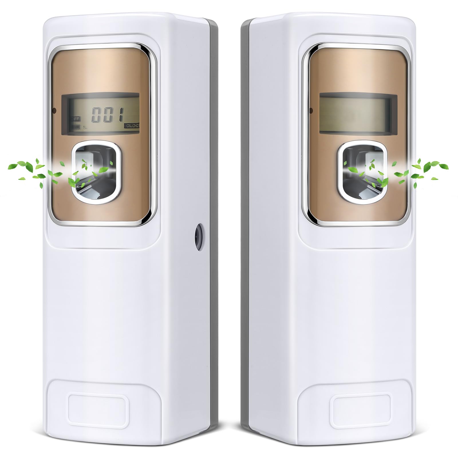 Rossesay 2 Pcs Automatic Air Freshener Spray Dispenser, White