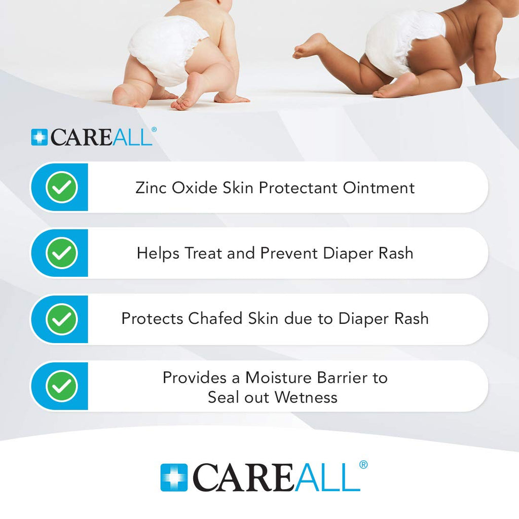 CareAll Zinc Oxide 20% Skin Protectant Barrier Ointment 15 oz., Provides Relief, Prevention and Treatment for Chafing due to Diaper Rash. Helps Seal Out Wetness. Non-Nano.