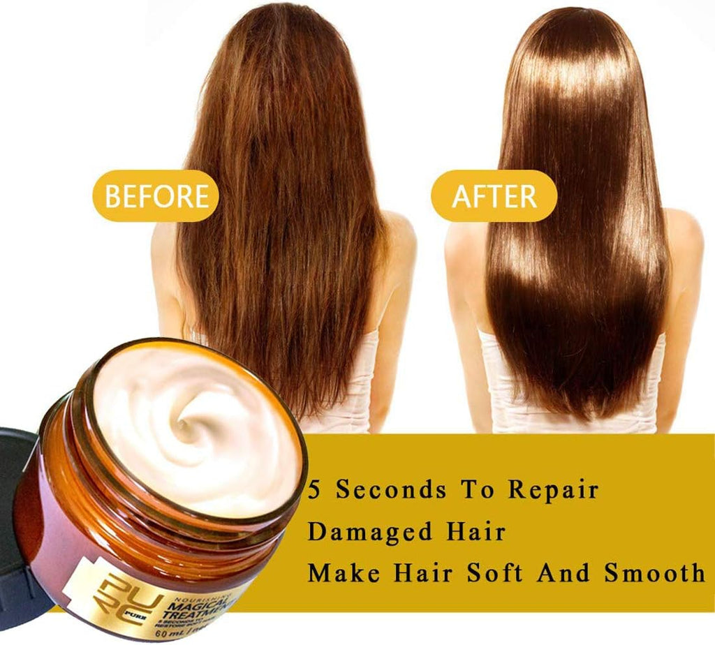 Hair treatment Magical Hair Mask Advanced Molecular 5 Seconds Repairs Damage Hair Root Hair Tonic Keratin Hair & Scalp Treatment 120ml
