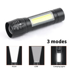 Hilngav 5 Pack Mini Small Pocket LED Flashlight USB-C Rechargeable High Lumens Bright Powerful EDC Flash Lights - Aluminum Handheld Flashlight Bulk for, Portable Camping Christmas Gifts